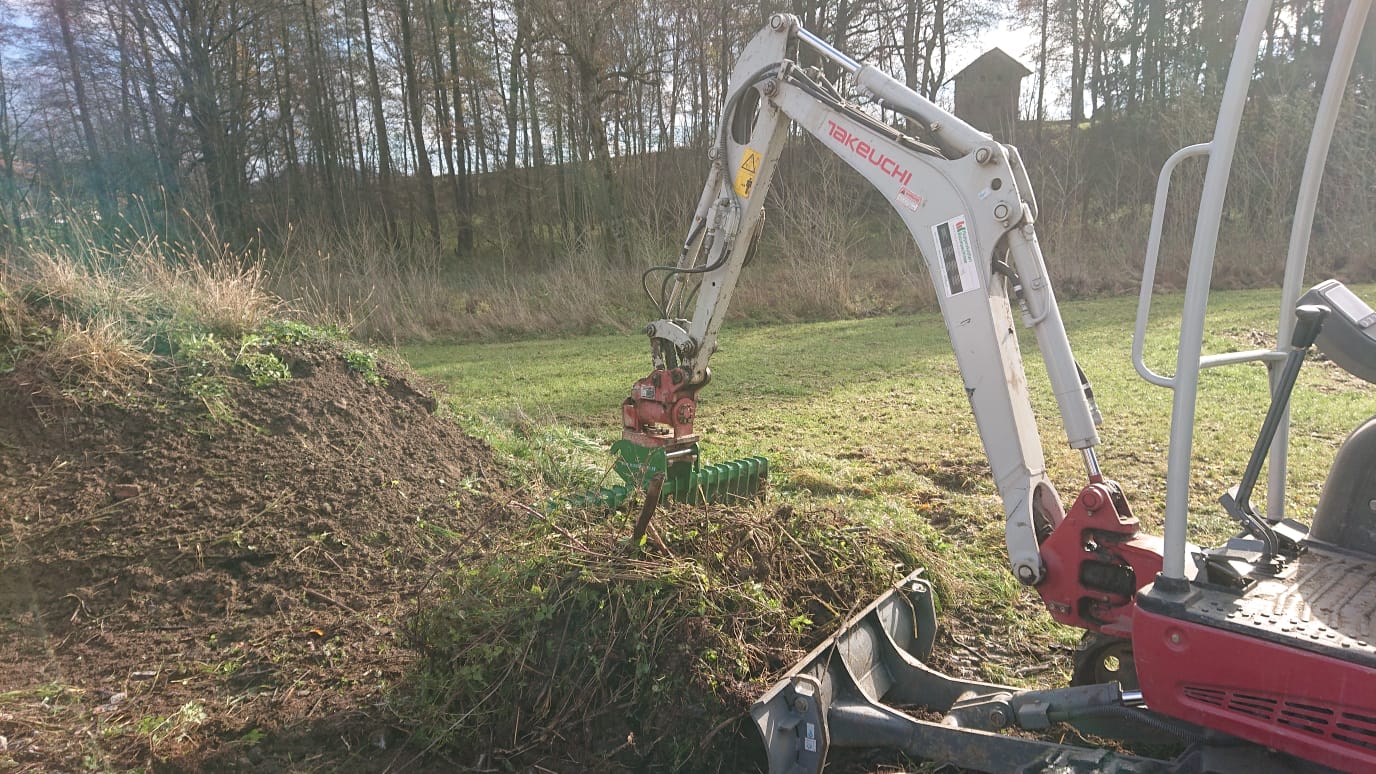 humusieren, gras bekämpfung